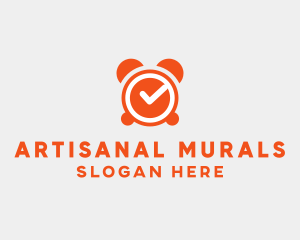 Orange Alarm Clock  logo design