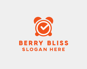 Orange Alarm Clock  logo design