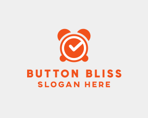 Orange Alarm Clock  logo design