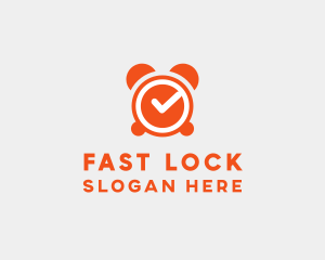 Orange Alarm Clock  logo design