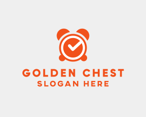 Orange Alarm Clock  logo design