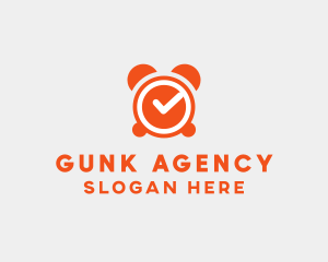 Orange Alarm Clock  logo design