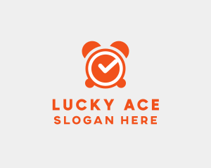 Orange Alarm Clock  logo design