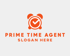 Orange Alarm Clock  logo design