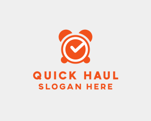 Orange Alarm Clock  logo design