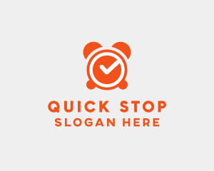 Orange Alarm Clock  logo design