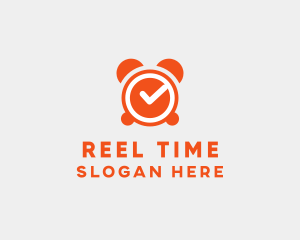 Orange Alarm Clock  logo design