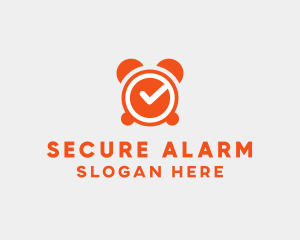 Orange Alarm Clock  logo design