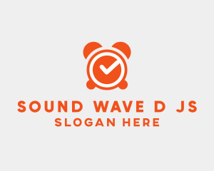 Orange Alarm Clock  logo design