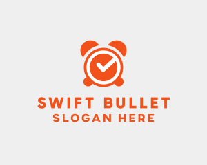 Orange Alarm Clock  logo design