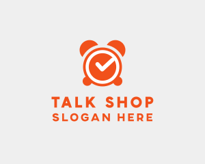 Orange Alarm Clock  logo design