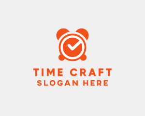 Orange Alarm Clock  logo design