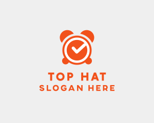 Orange Alarm Clock  logo design