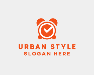 Orange Alarm Clock  logo design