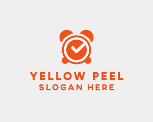 Orange Alarm Clock  logo design