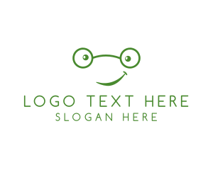 Geek Eyeglasses Smile logo