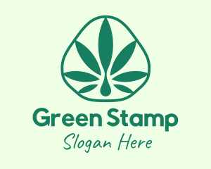 Green Herbal Cannabis logo design