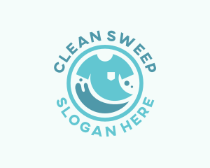 Tshirt Clean Laundry logo design