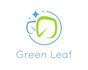 Organic Sanitation Leaf  logo design