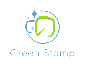 Organic Sanitation Leaf  logo design