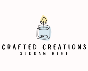 Candle Spa Decor logo design