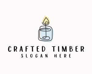 Candle Spa Decor logo design