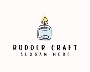 Candle Spa Decor logo design