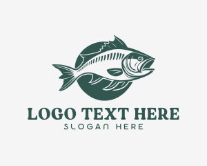 Salmon Fishing Aquatic logo