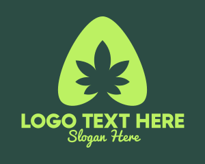Simple Marijuana Leaf logo
