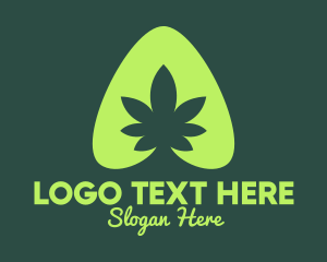 Simple Marijuana Leaf Logo