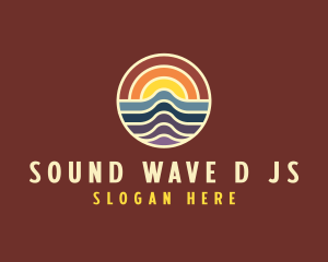 Sunset Wave Destination logo design