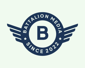 Military Aviation Wings logo design