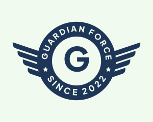 Military Aviation Wings logo design