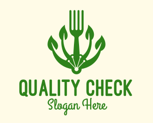 Organic Vegan Fork Logo