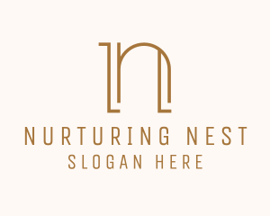 Elegant Boutique Letter N  logo design