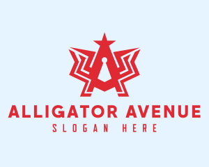 Creative Red Letter A logo design