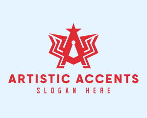 Creative Red Letter A logo design