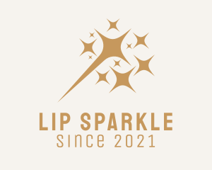 Golden Firework Sparkles logo design