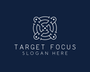 Target Puzzle Maze  logo design