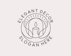 Wax Candle Decoration logo design