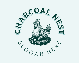 Poultry Nest Chicken logo