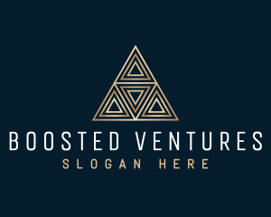 Luxury Triangle Pyramid logo design