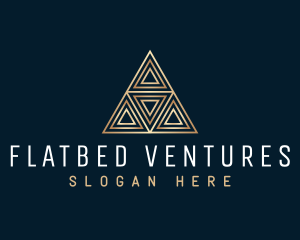 Luxury Triangle Pyramid logo design