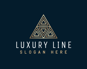 Luxury Triangle Pyramid logo design