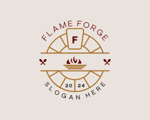 Flame Oven Restaurant logo design