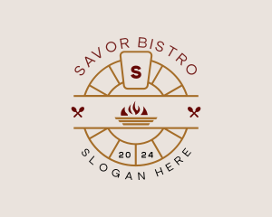 Flame Oven Restaurant logo design