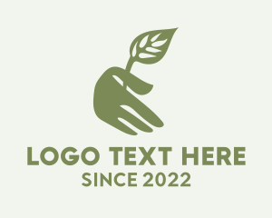 Plant Sprout Hand  logo