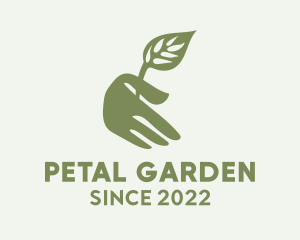 Plant Sprout Hand  logo design