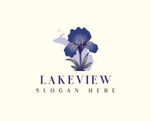 Michigan Lake Flower logo design