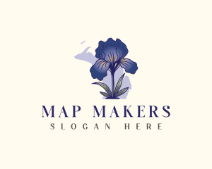 Michigan Lake Flower logo design